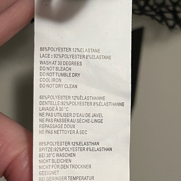 Nasty Gal Lace Up Detail Longline Bralette NWT - Picture 7 of 10